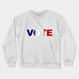 Vote Red White and Blue Soft Gradient Blend Crewneck Sweatshirt